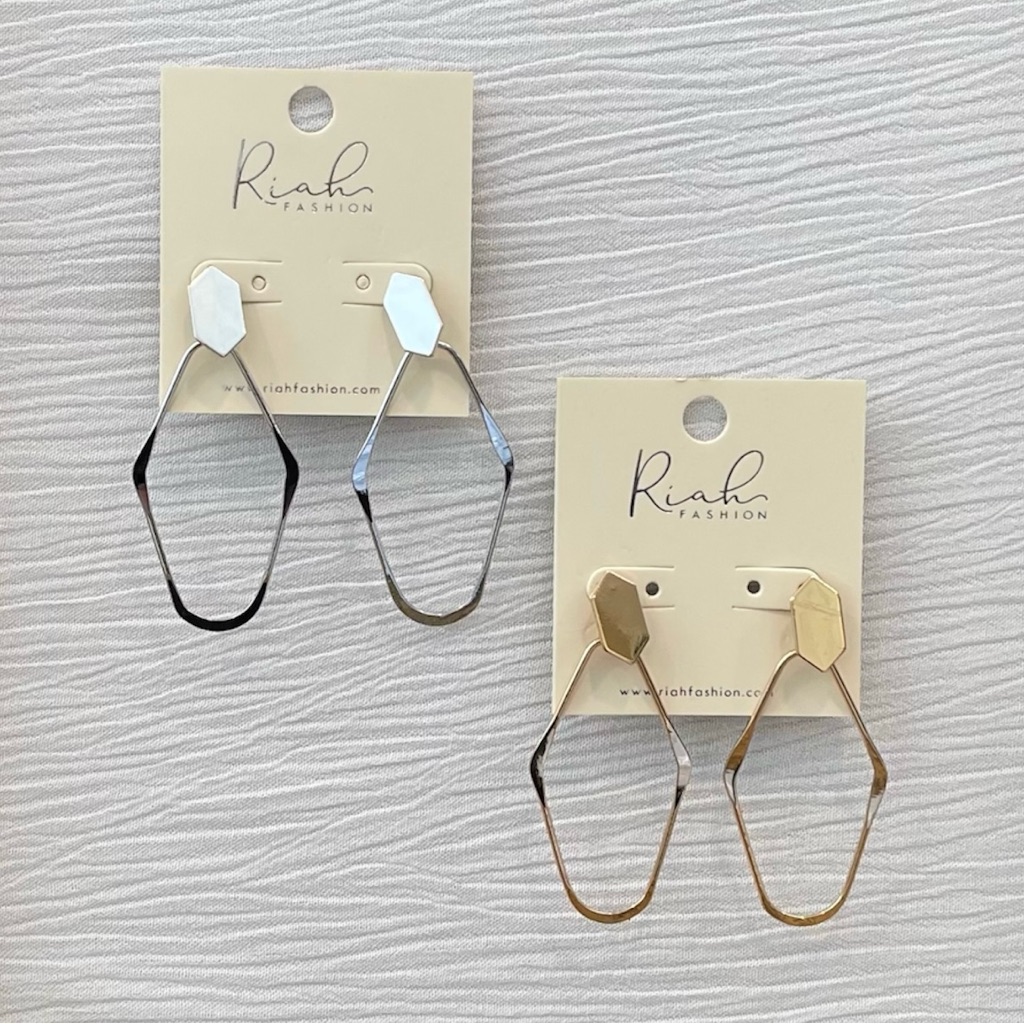 Riah Silver & Gold Dangle Earrings 2 Sets